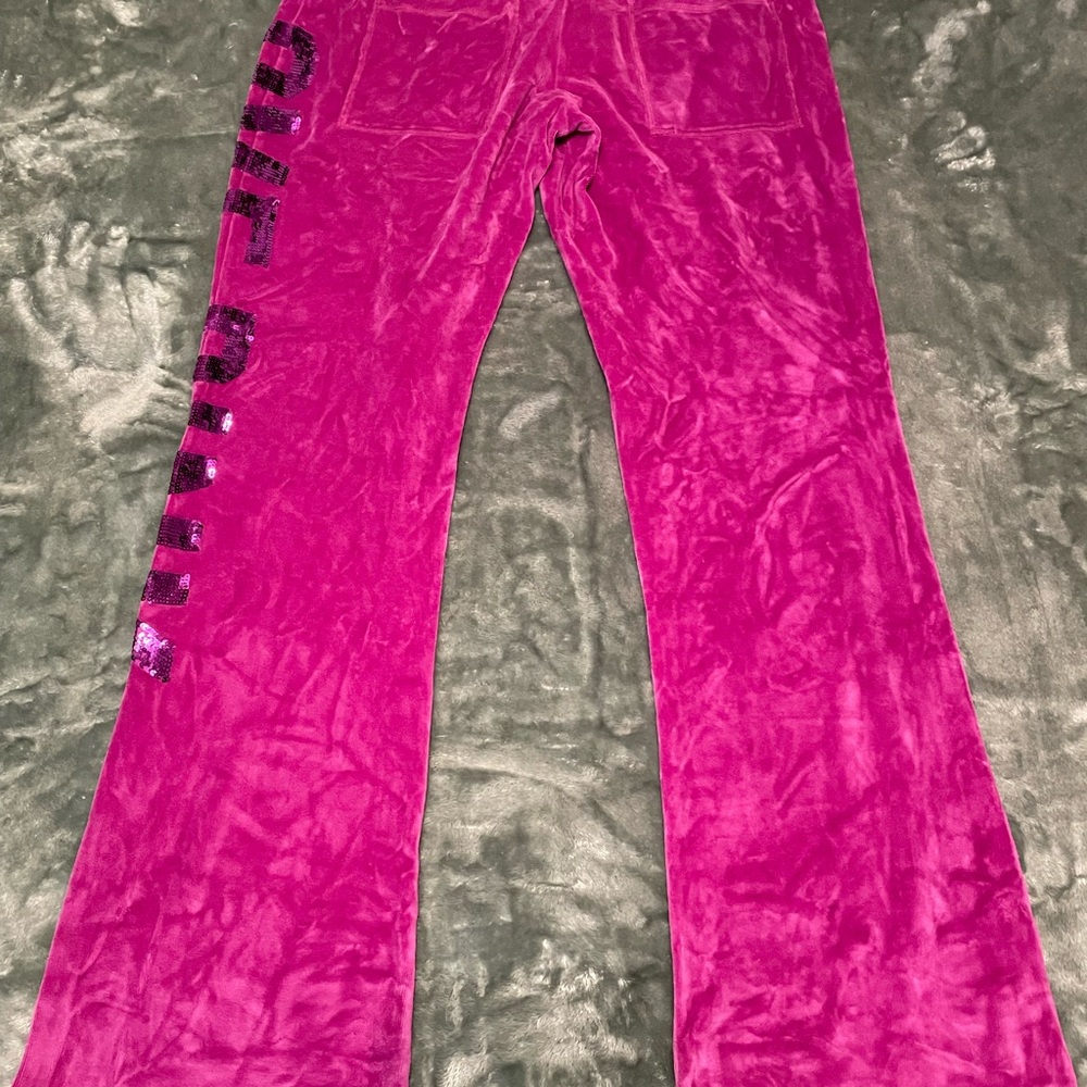PINK Victoria's Secret Track Pants - Bold Pink - Picture 4 of 5
